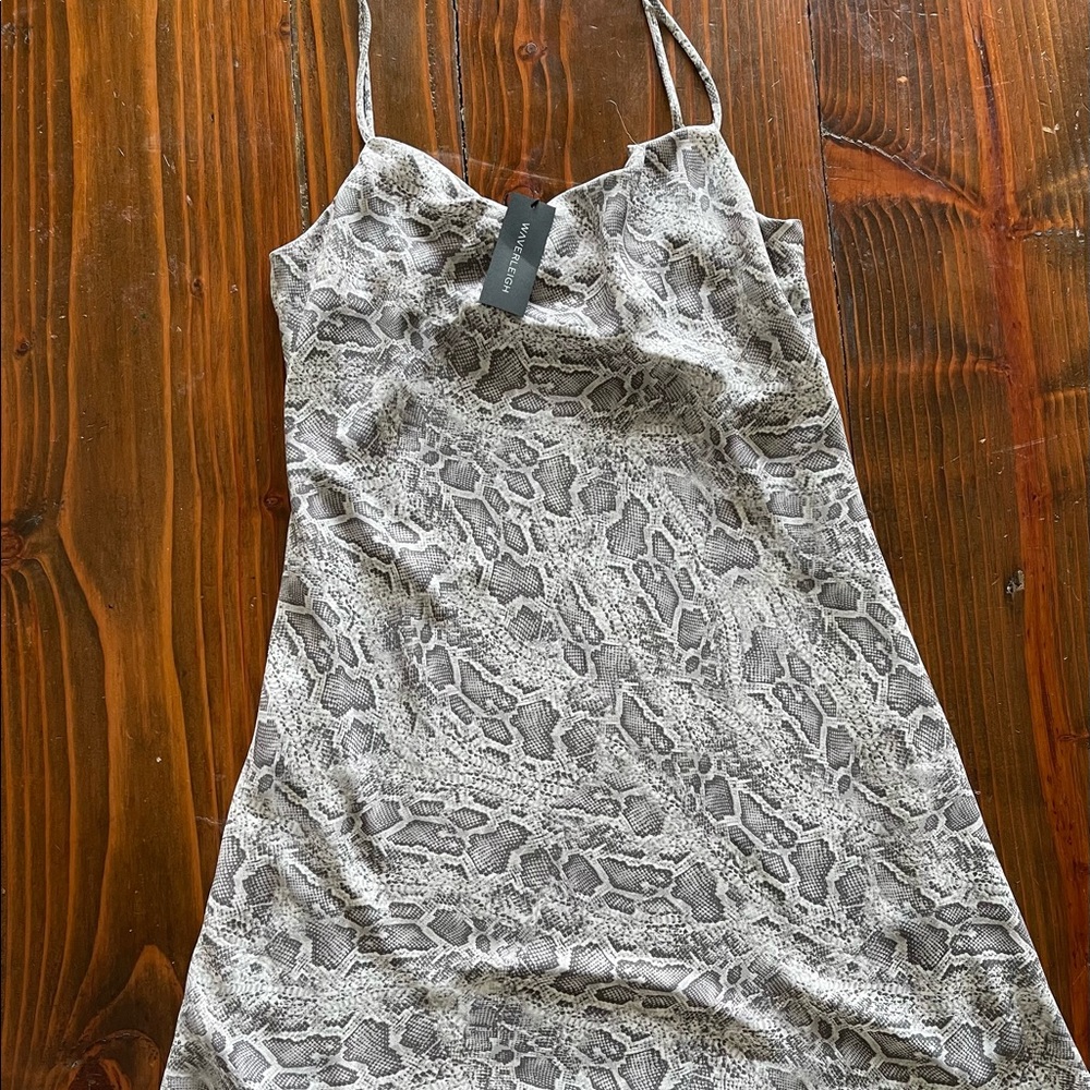 Snake print dress
